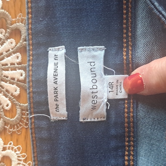 Westbound Sz. 14R Dark Blue Bootcut Stretch Jeans - Picture 4 of 8